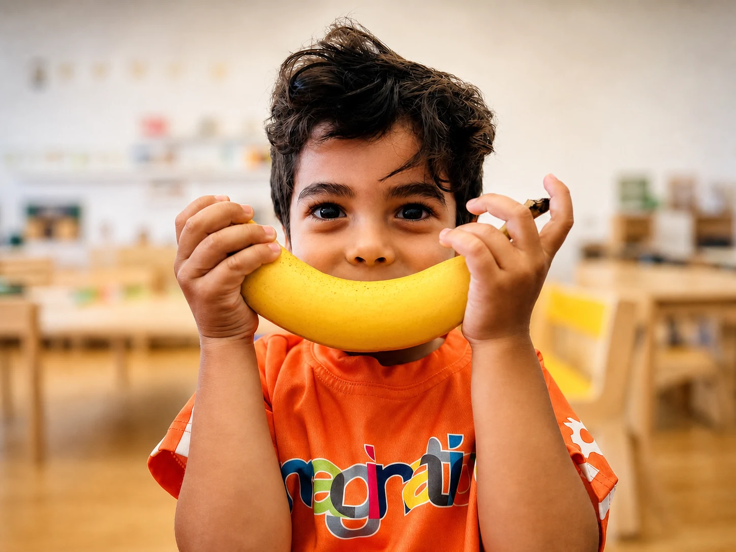 Fresh meals and snacks prepared for children at TIF