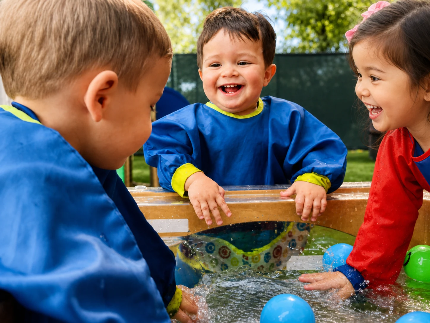 One-year-olds exploring movement, materials, and early independence