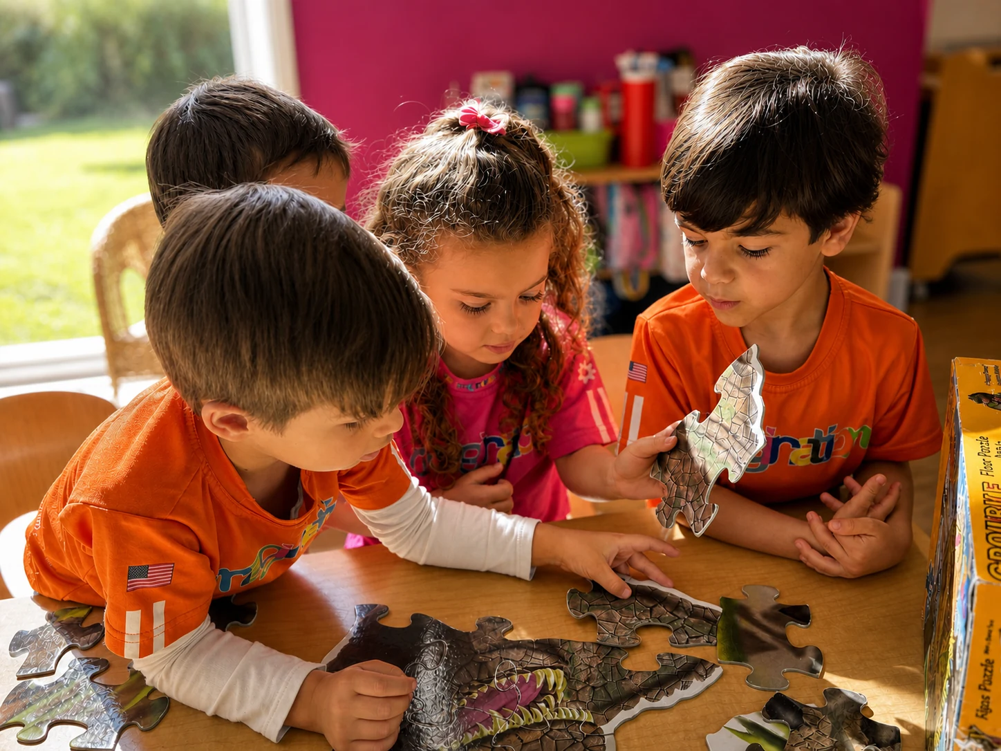 Four-year-olds planning, collaborating, and testing their ideas